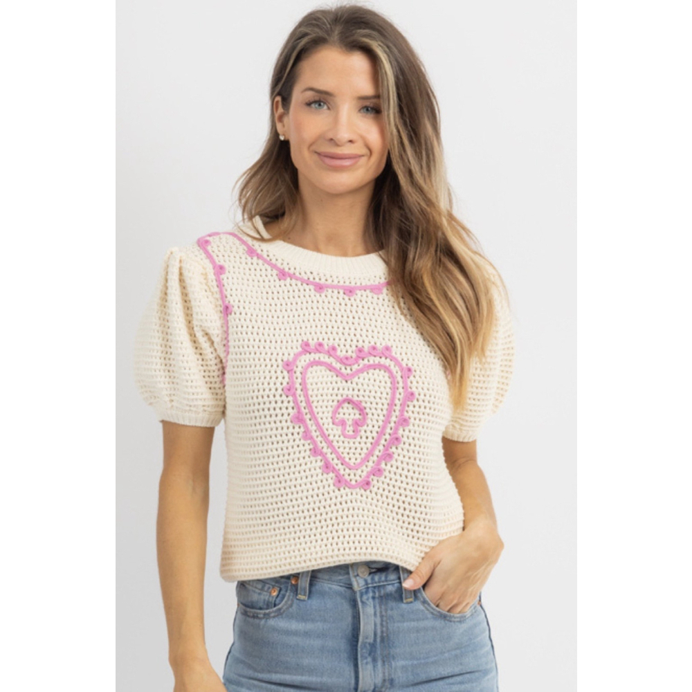 Heart sweater by Hausen